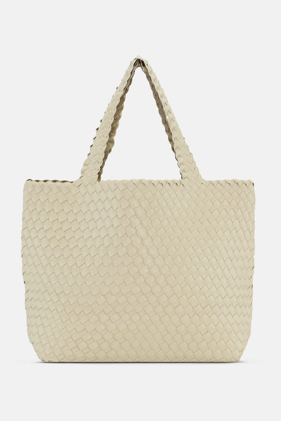 Ilse Jacobson Tote Bag | Ivory with Platinum