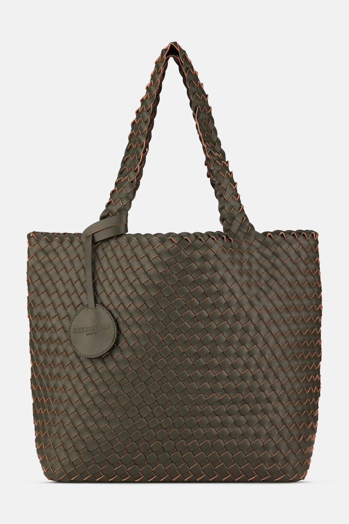 Ilse Jacobson Tote Bag | Army with Gunmetal