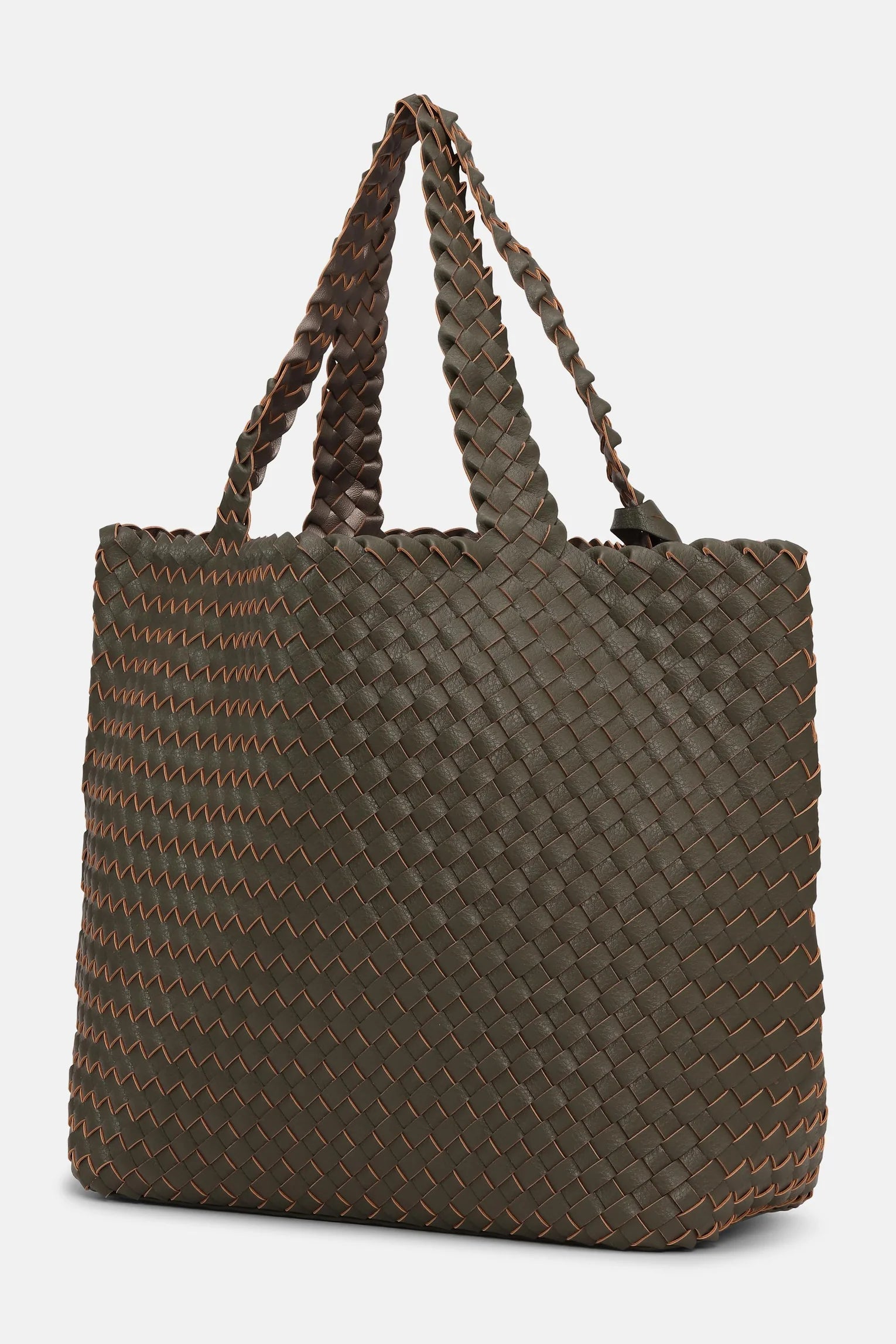 Ilse Jacobson Tote Bag | Army with Gunmetal