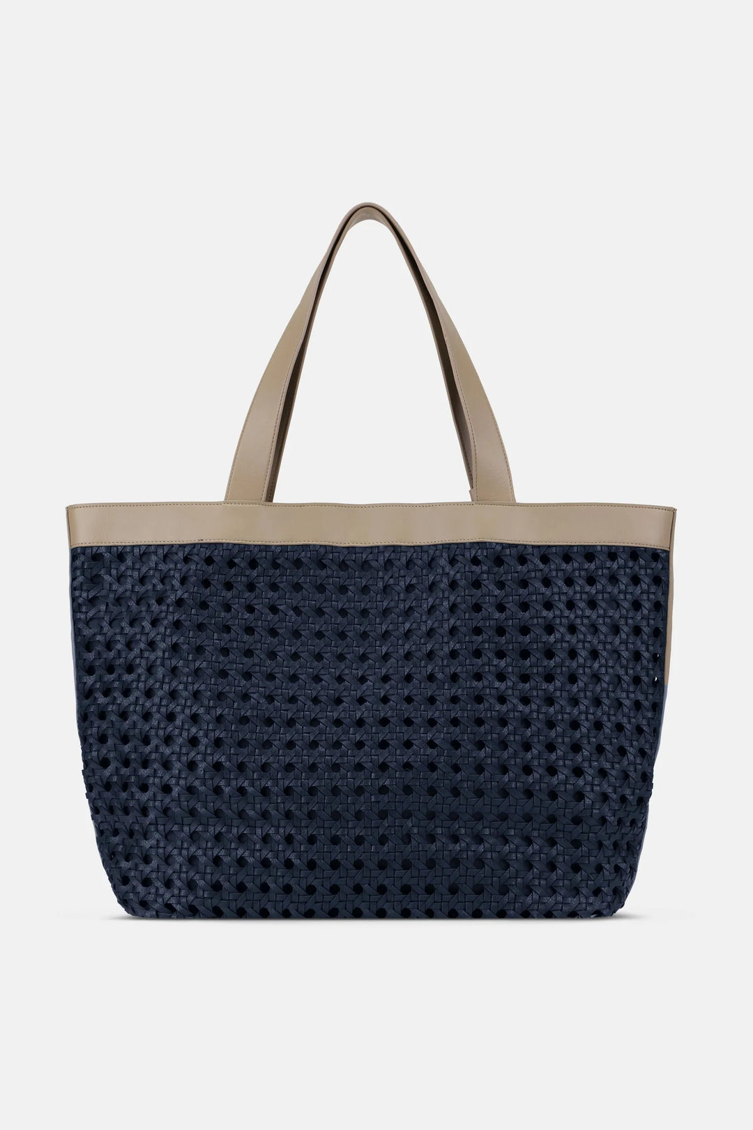 Isle of Jacobsen Large Beach Bag | Dark Indigo with Sand Pile