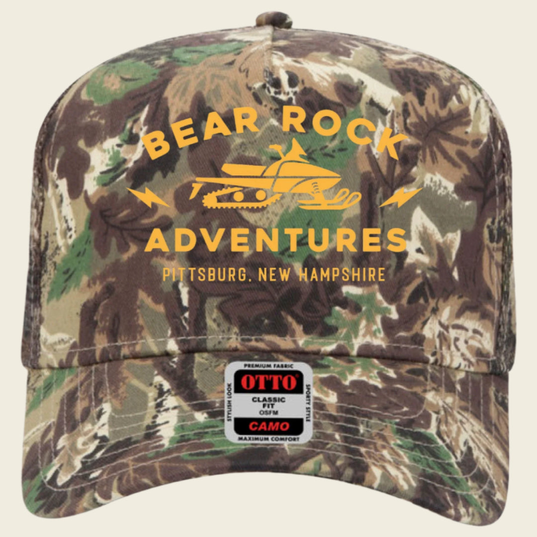 Bear Rock Pittsburg Yellow Camo Trucker Hat