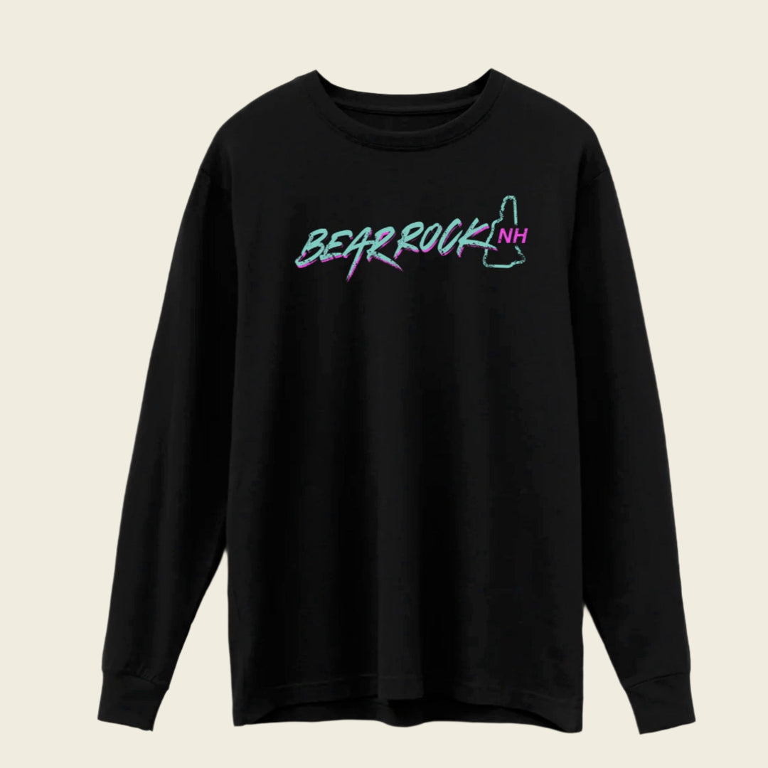 Bear Rock Retro Sled Long Sleeve | Black