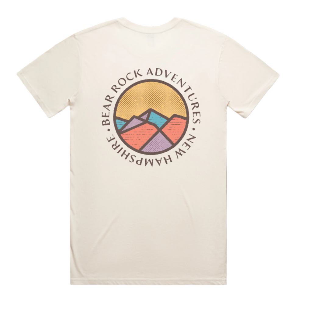 Bear Rock Premium Patagonia Circle Ecru Back T-shirt