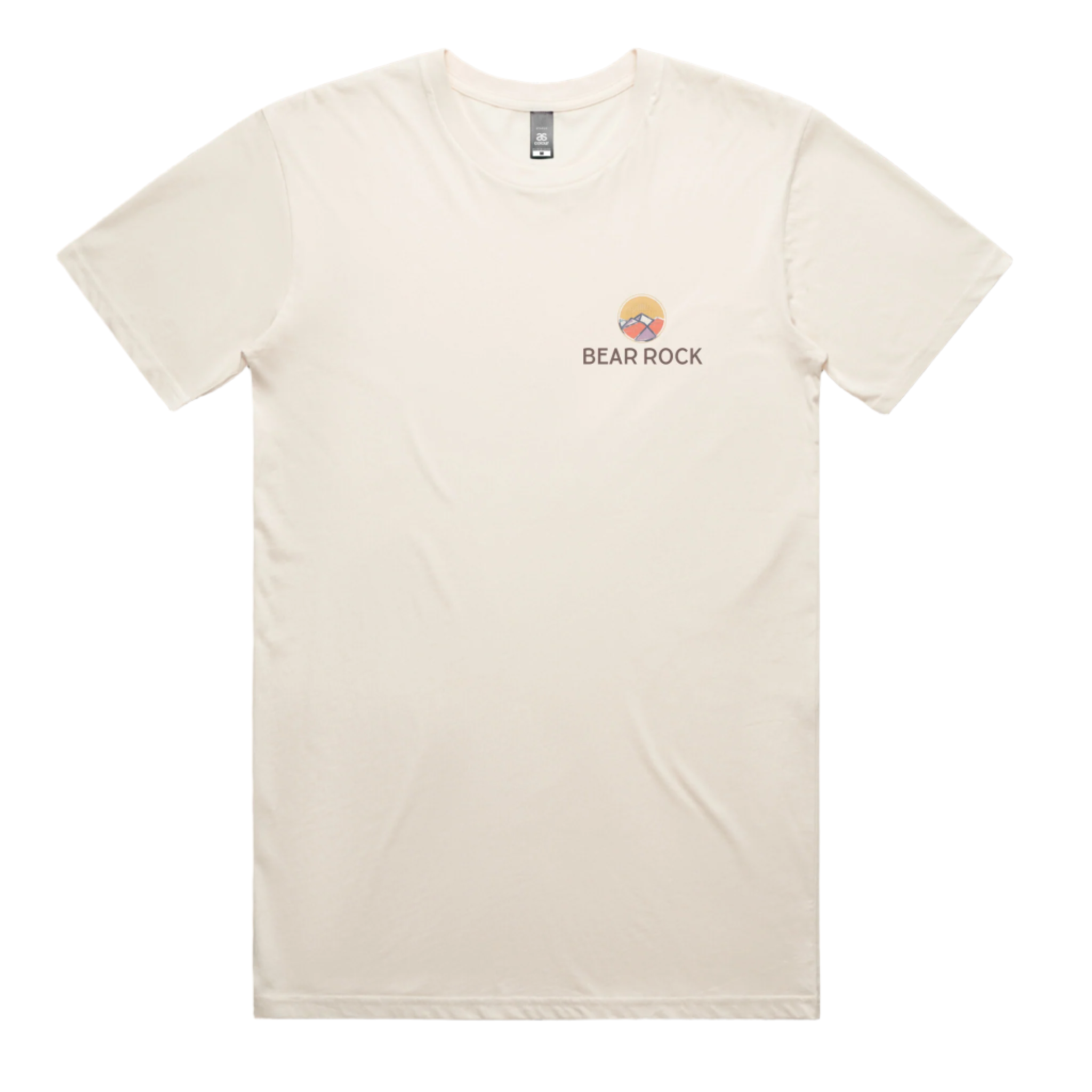Bear Rock Premium Patagonia Circle Ecru Front T-shirt