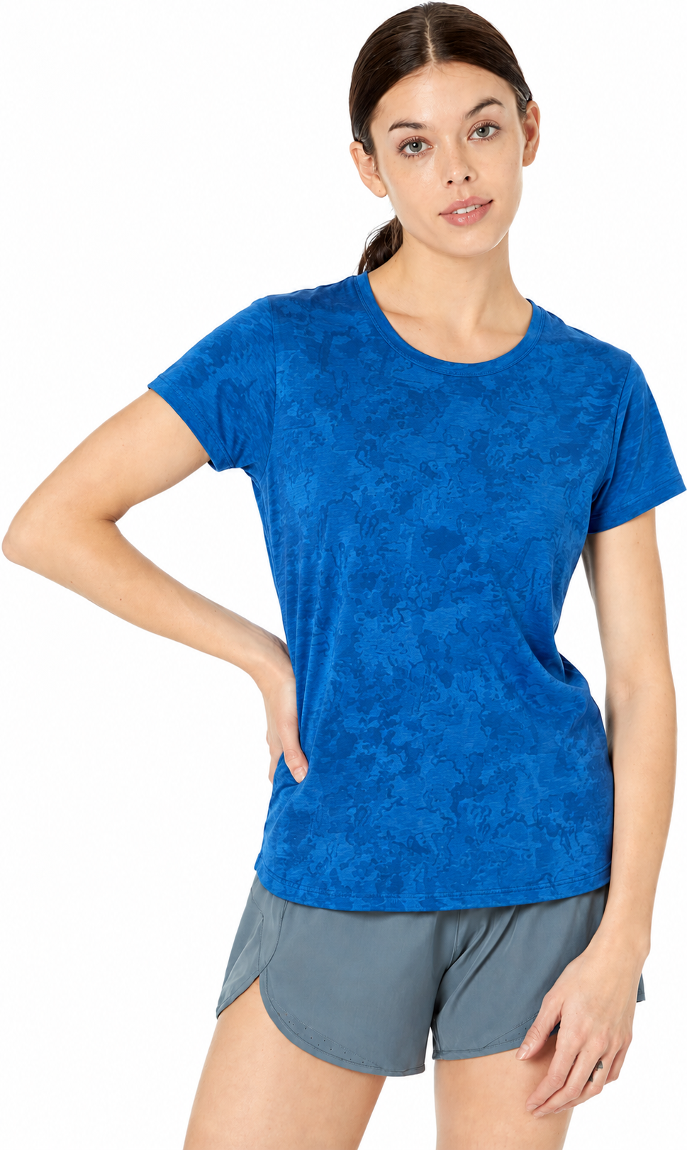 Tasc Nola Fitness Tee | Highland Marble