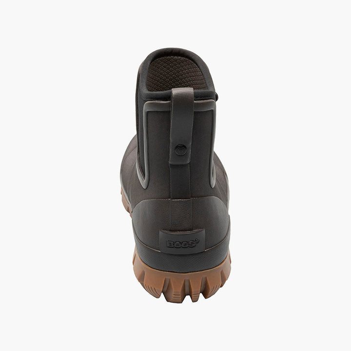 Bogs Arcata Urban Chelsea | Dark Brown Back heel view