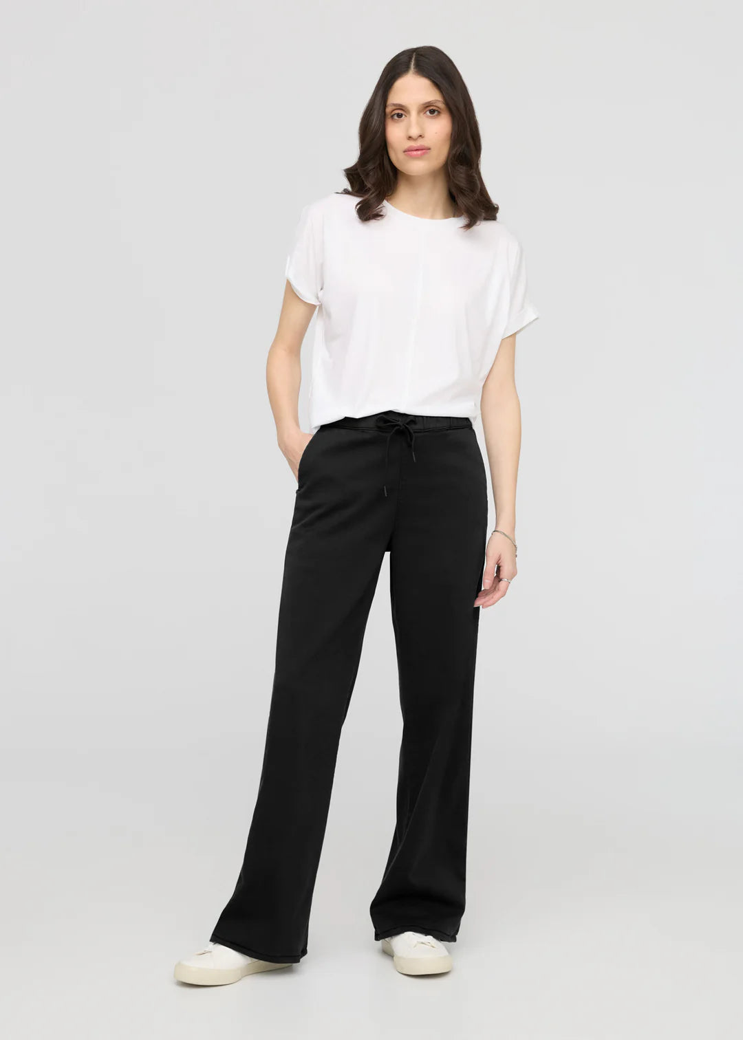 Duer Woman's No Sweat Wide Leg Pant | Black