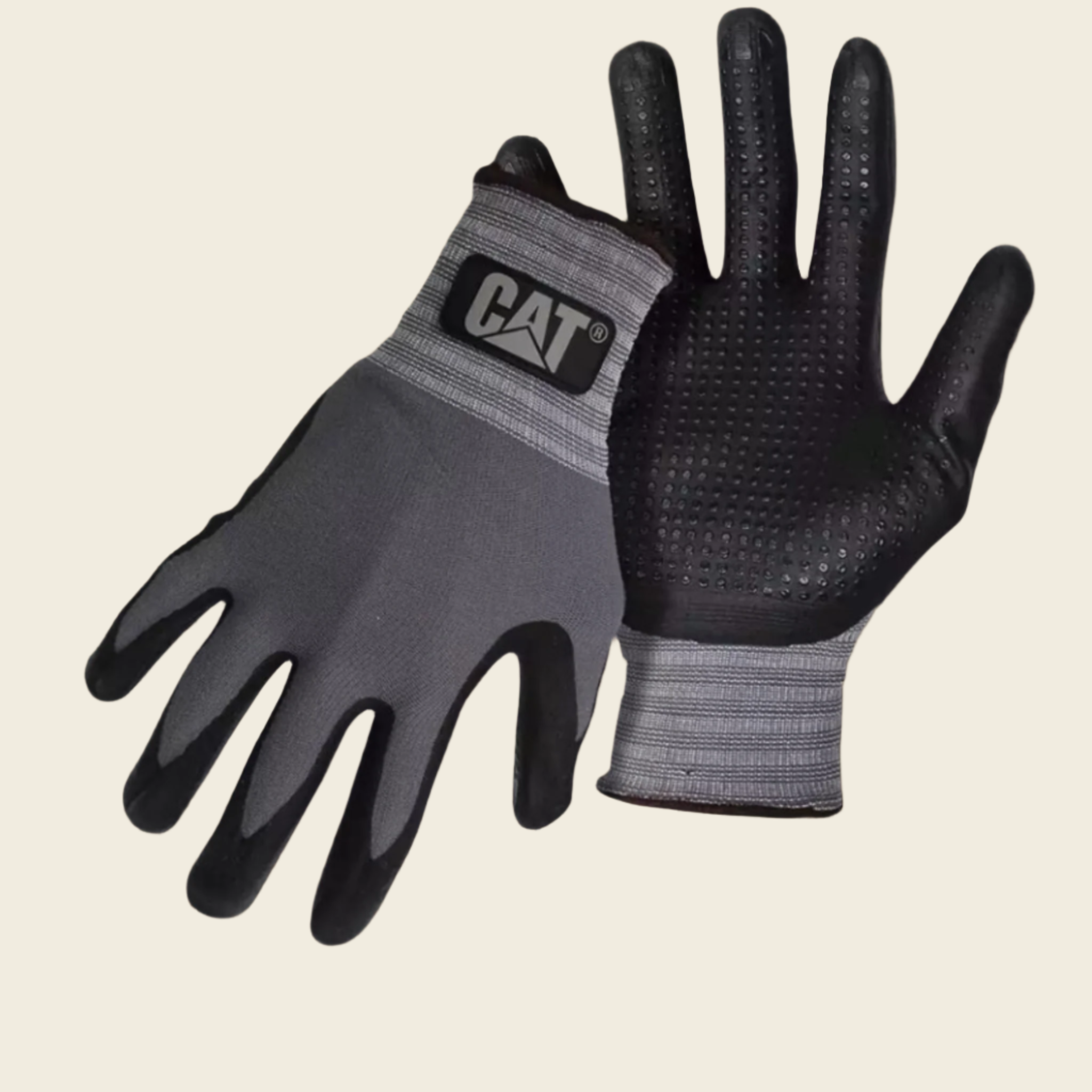Men's Dipped and dotted Nitrile Coated Palm Glove