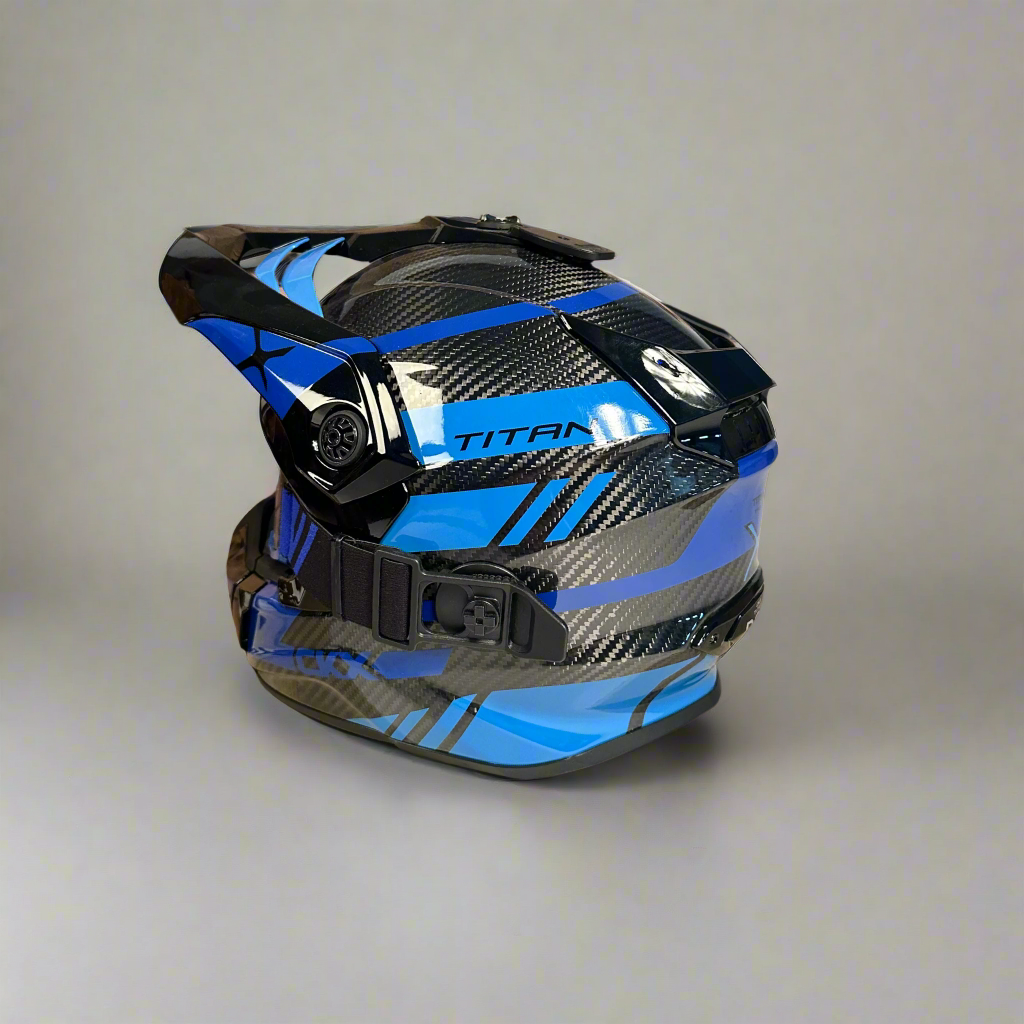 CKX Titan Carbon DL Helmet Glossy Blue