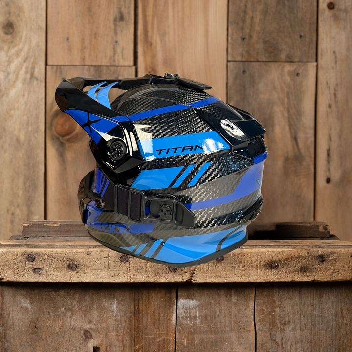 CKX Titan Carbon DL Helmet Glossy Blue