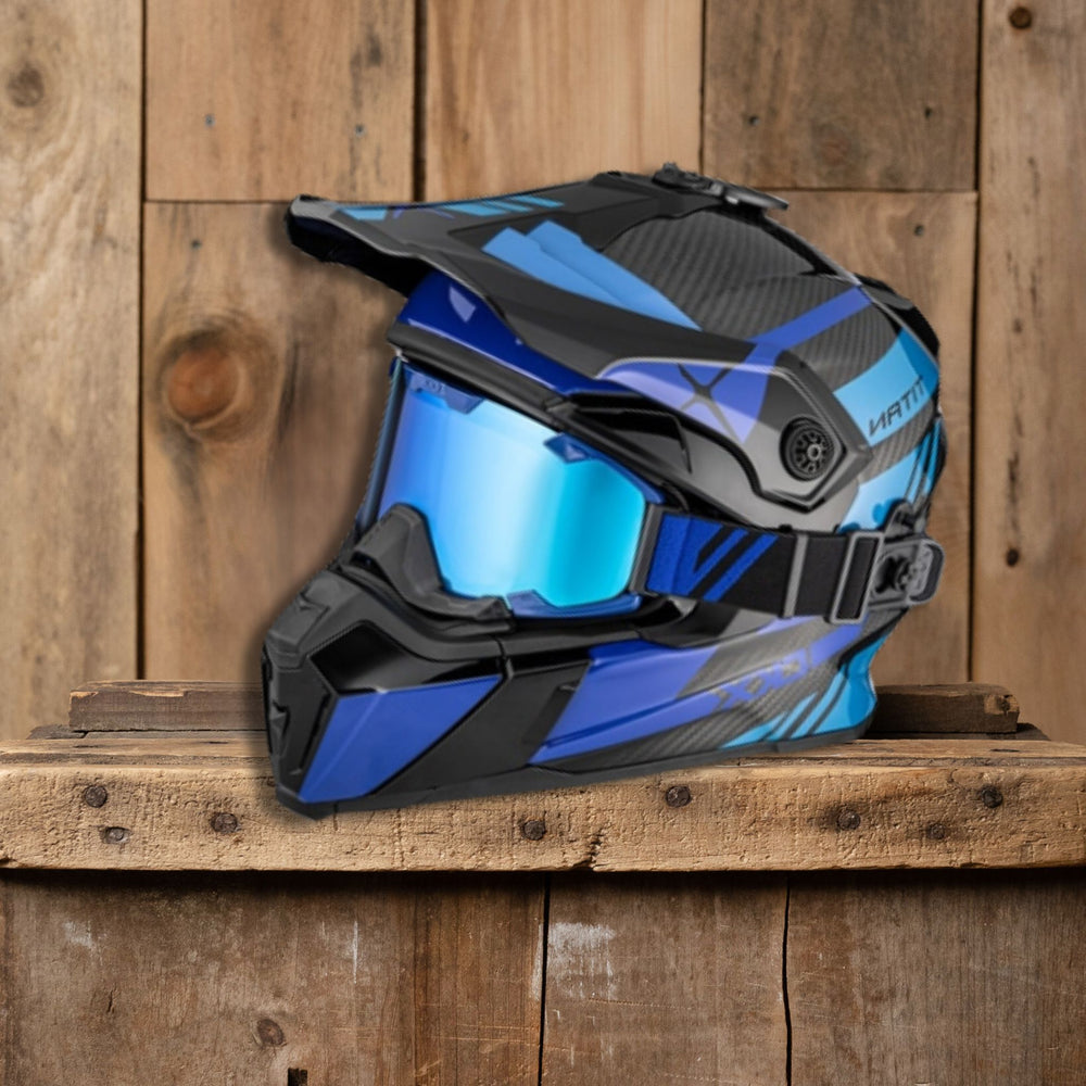 CKX Titan Original Helmet Carbon in Glossy Blue Trax