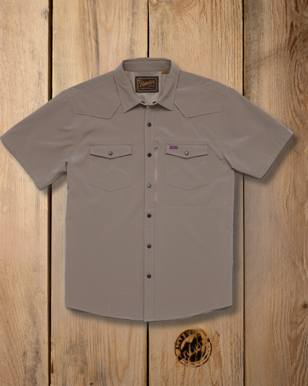 Howler Bros Emerger Tech Shortsleeve Ash