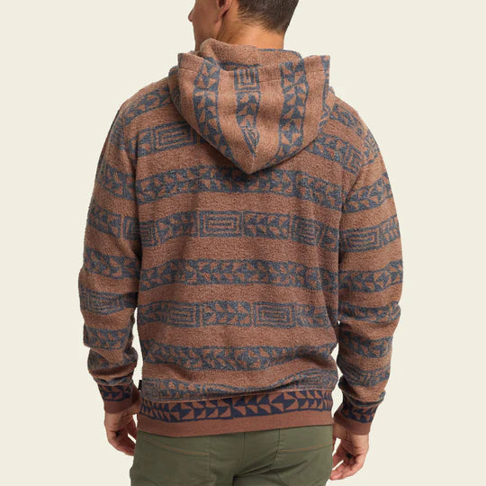 Howler Bros Tajima Pullover Hanko Stripe Mink Brown