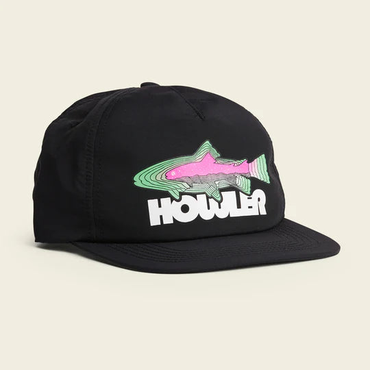 Howler Bros Unstructured Snapback Hat Trucha Black