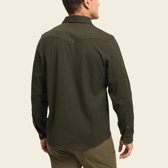 Howler Bros Stockman Stretch Snapshirt Deep Woods