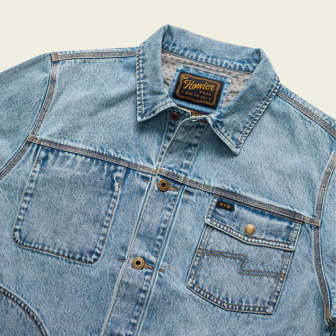 Howler Brothers Denim Depot light wash jacket 