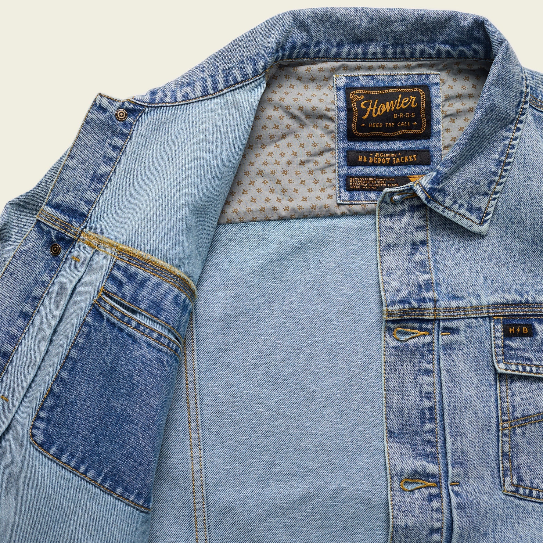 Howler Brothers Denim Depot light wash jacket 