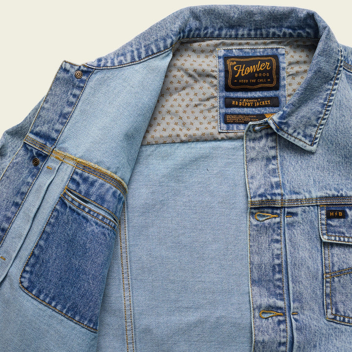 Howler Brothers Denim Depot light wash jacket 