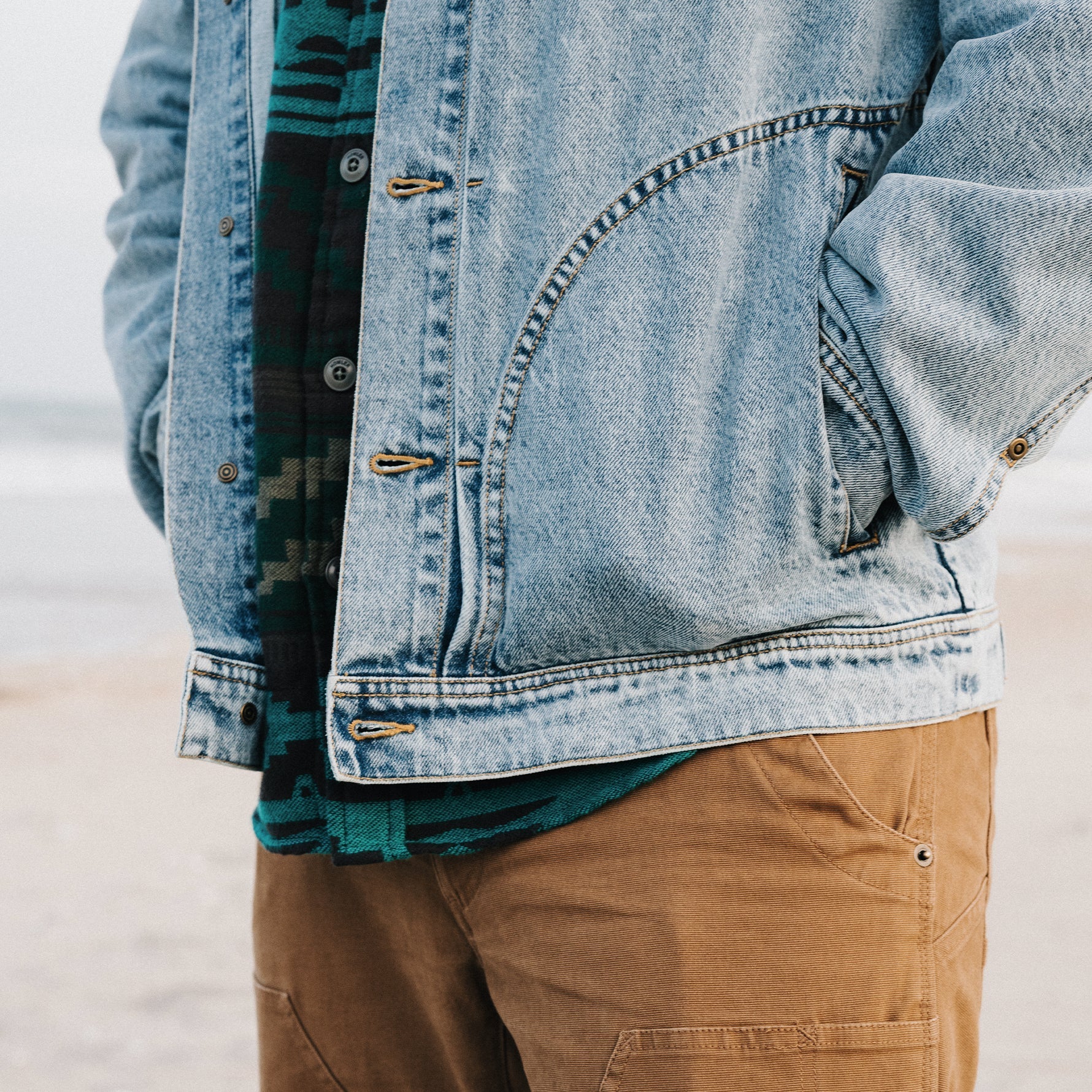 Howler Brothers Denim Depot light wash jacket 