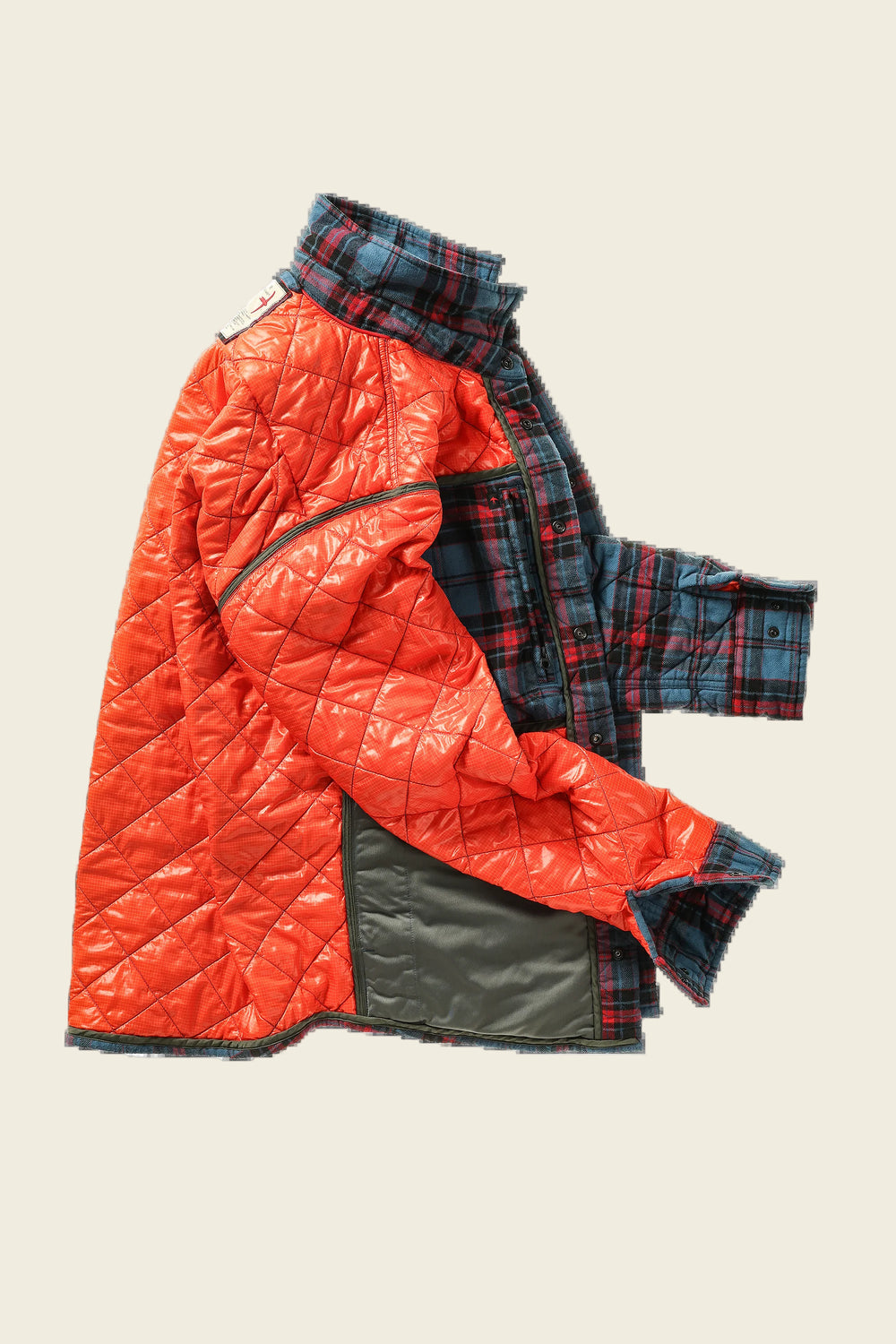 Relwen Qltd Flannel ShirtJacket | blue/black/red plaid