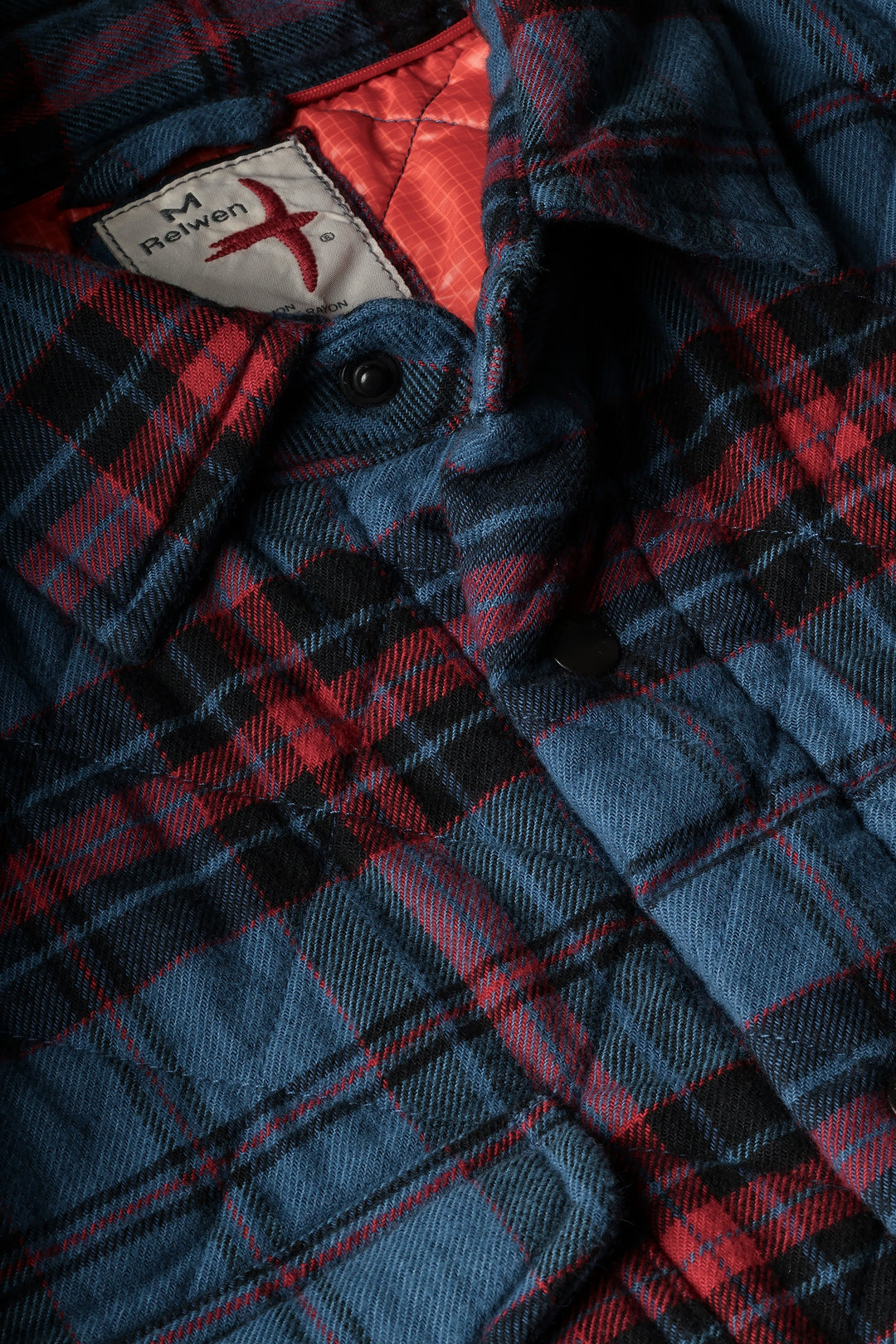 Relwen Qltd Flannel ShirtJacket | blue/black/red plaid