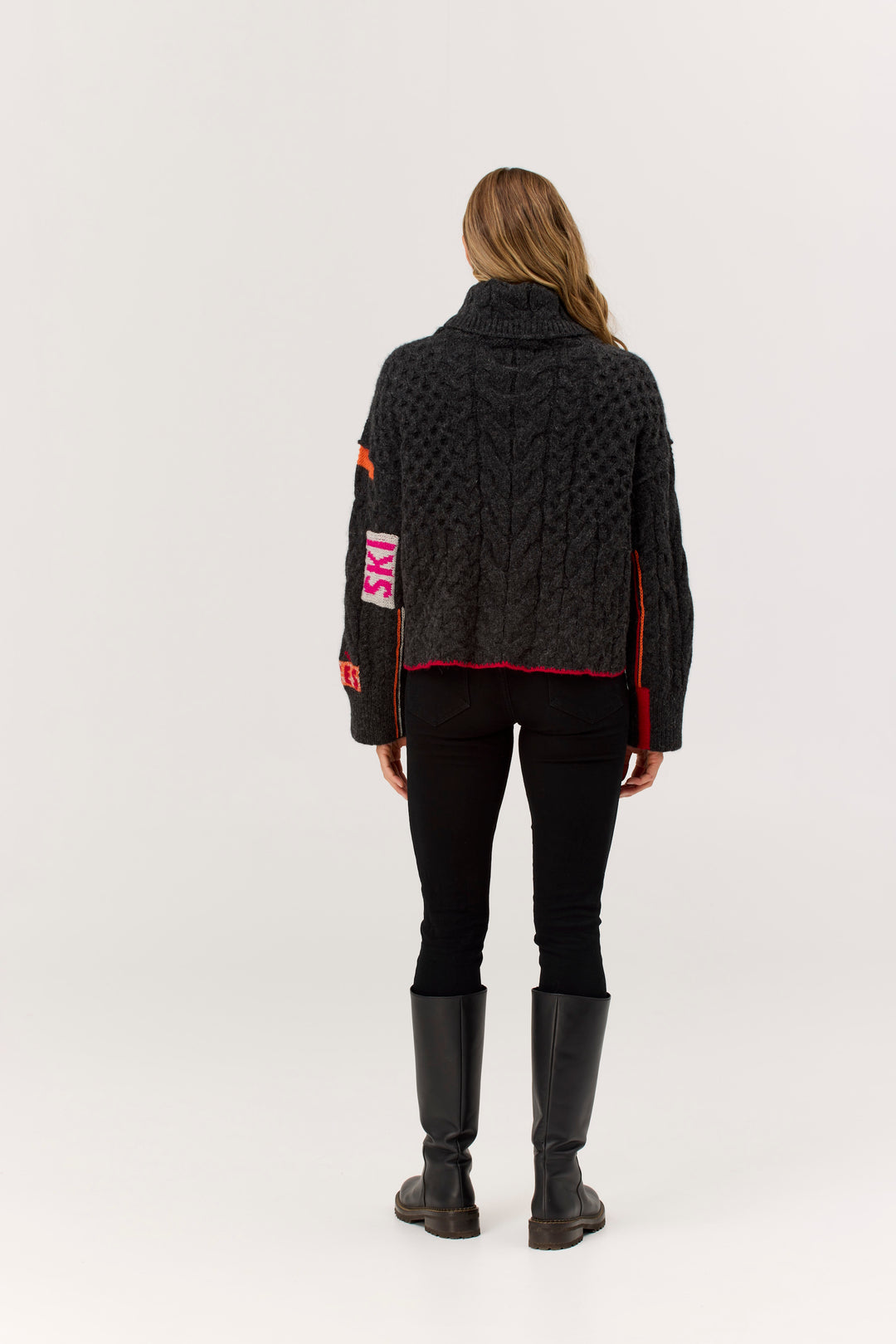 Krimson Klover Freebird Turleneck | Heathered Black