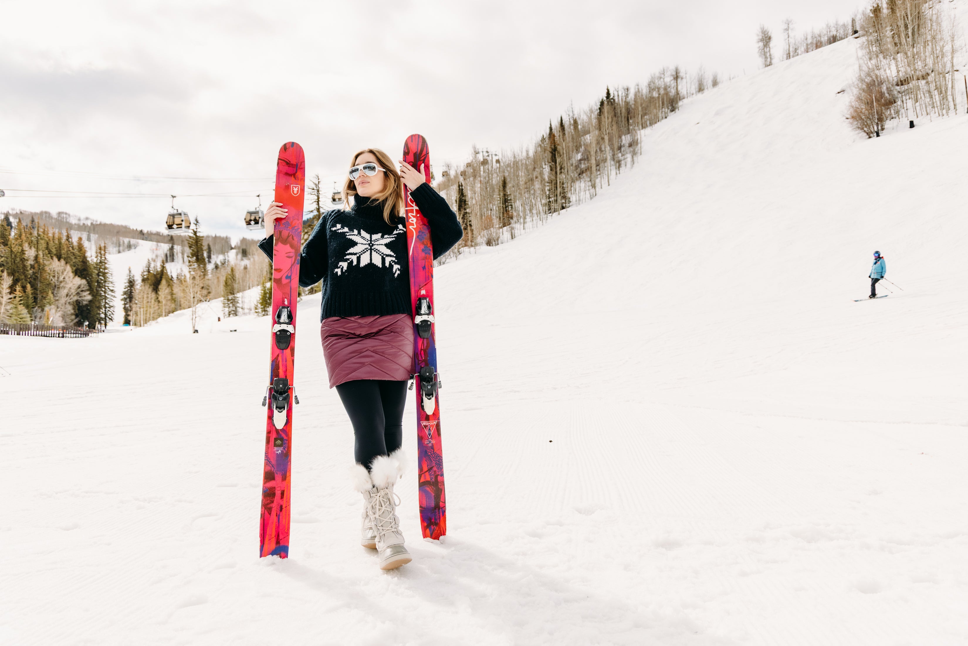 Krimson Klover Snowflake Sweater | Black