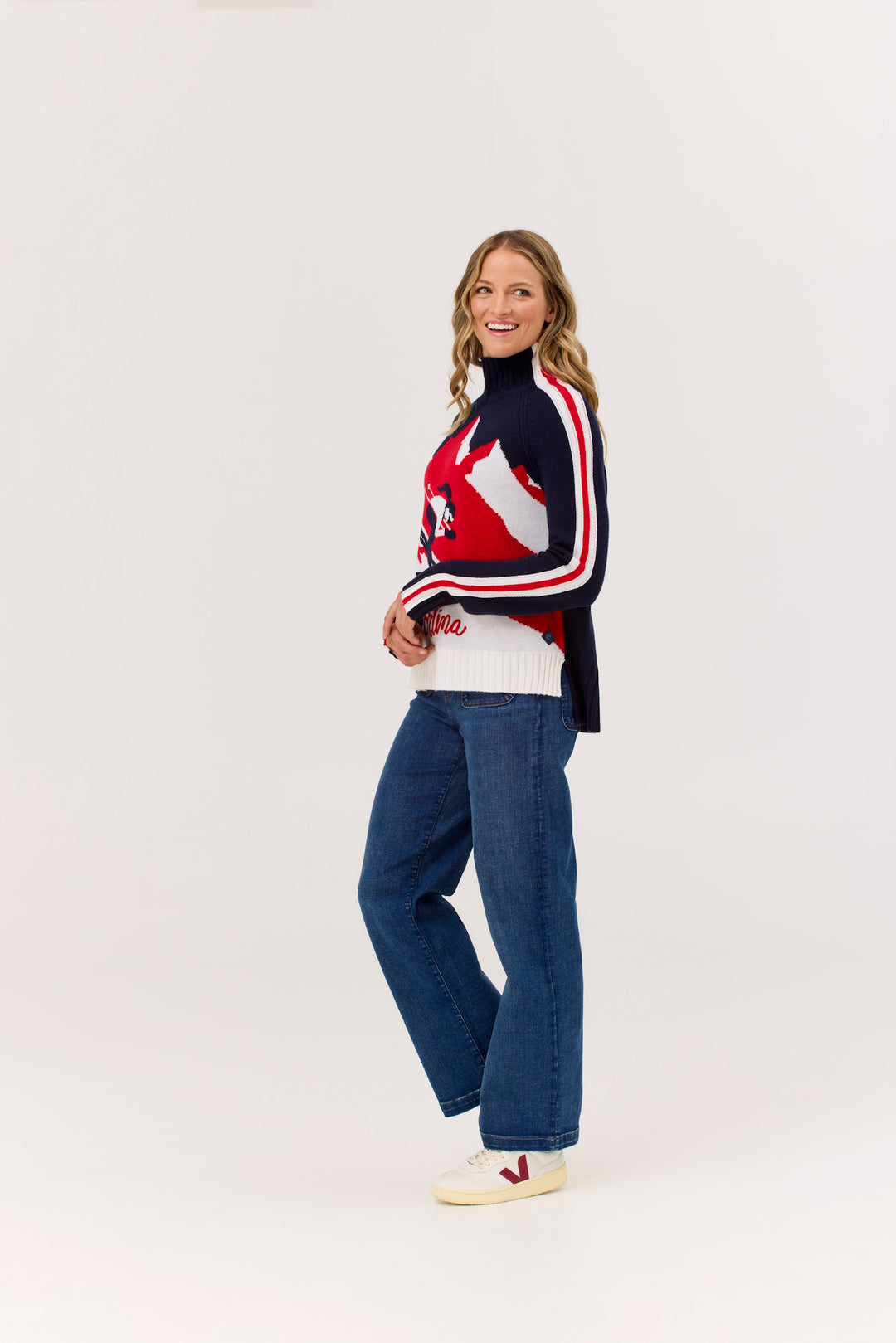 Krimson Klover Ski Cortina Sweater | Racing Red