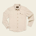 Beige Howler Brothers button-up shirt on a light beige background