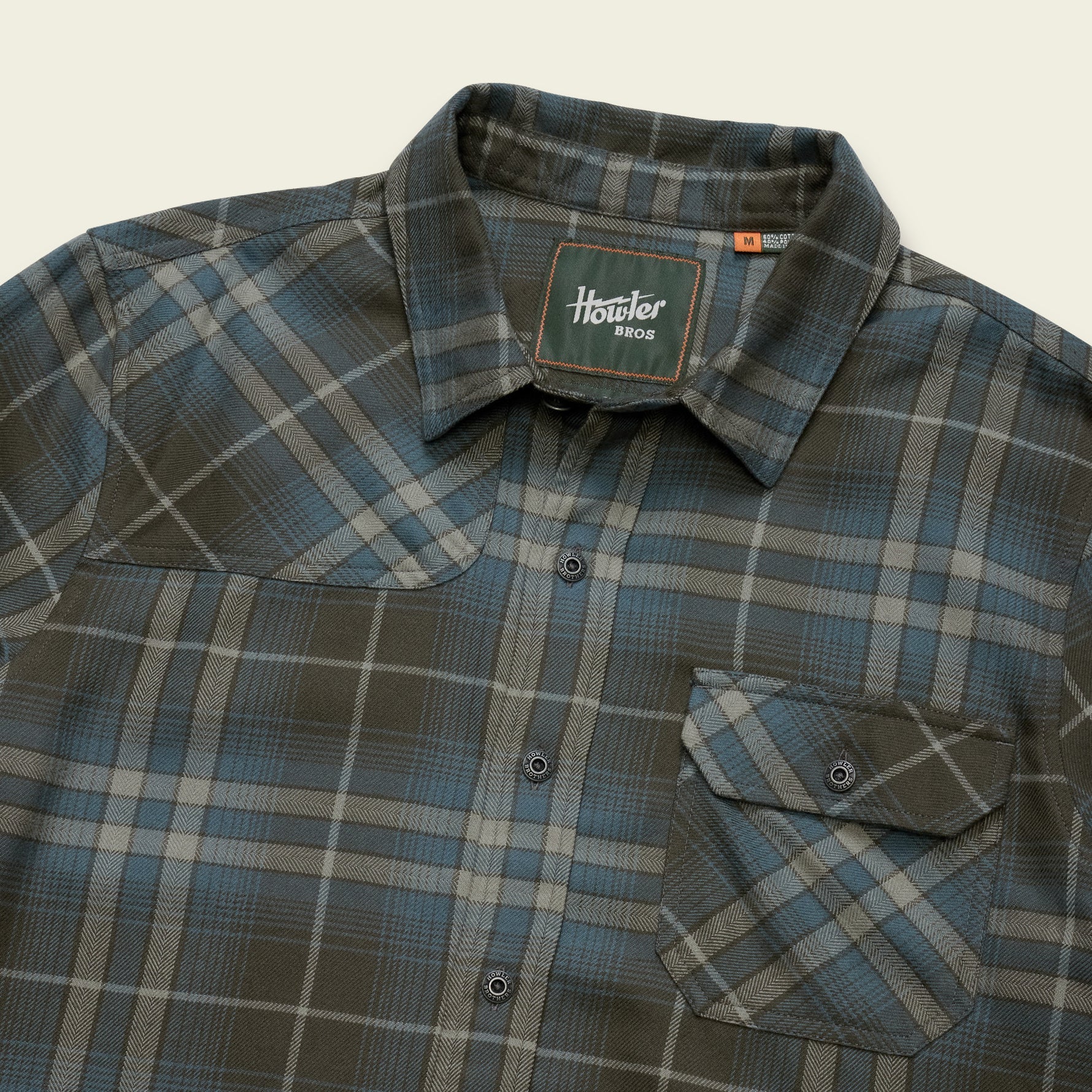 Howler Brother's Harker's Flannel in Beluga