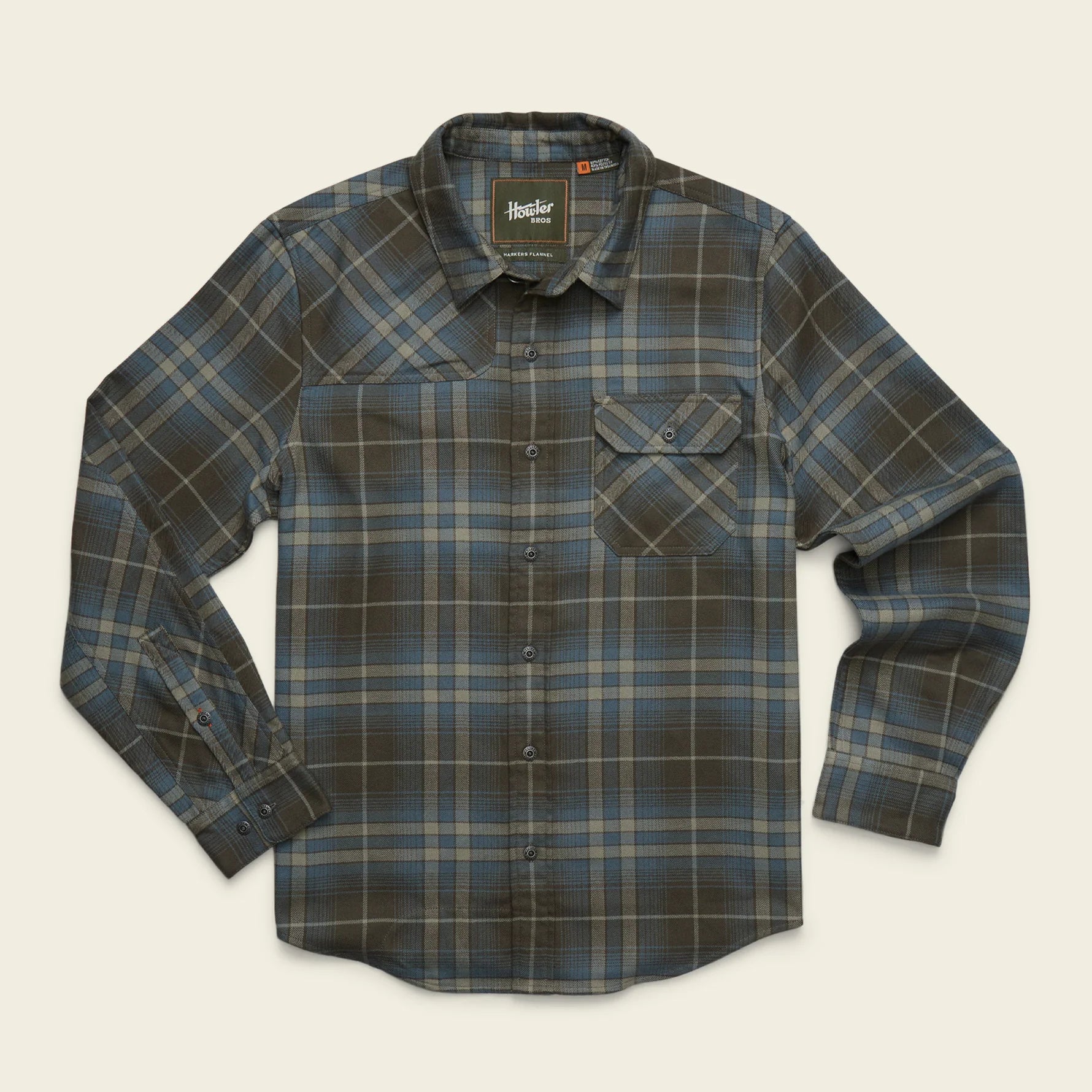 Howler Brother's Harker's Flannel in Beluga
