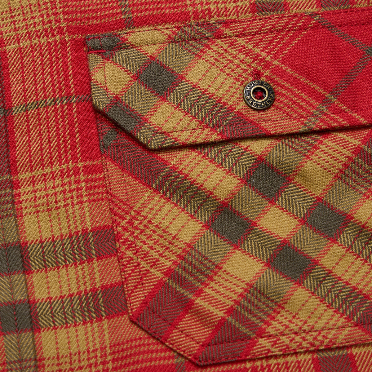 Howler Brother's Harker's Flannel in Brick