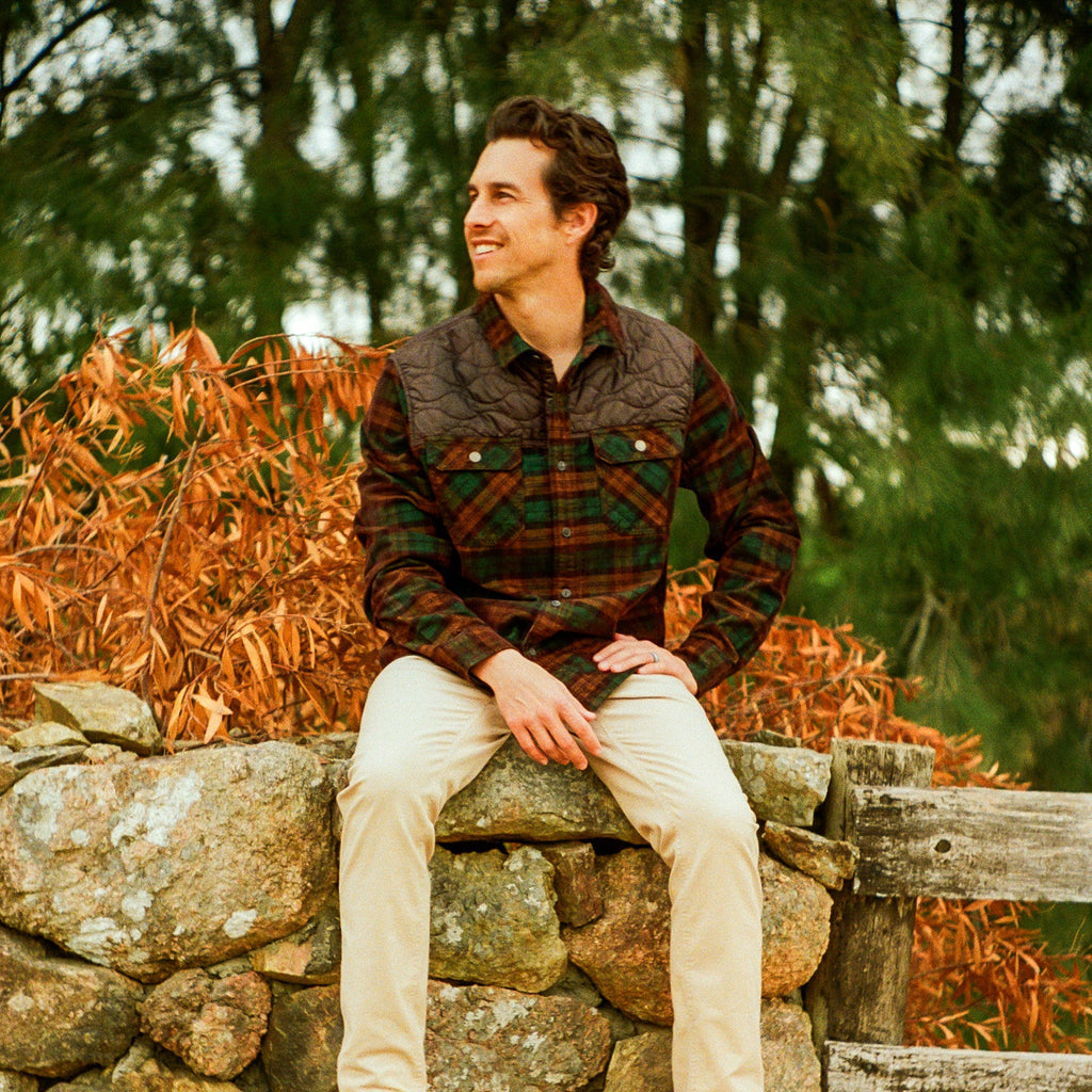 Quintana Quilted Flannel in earth