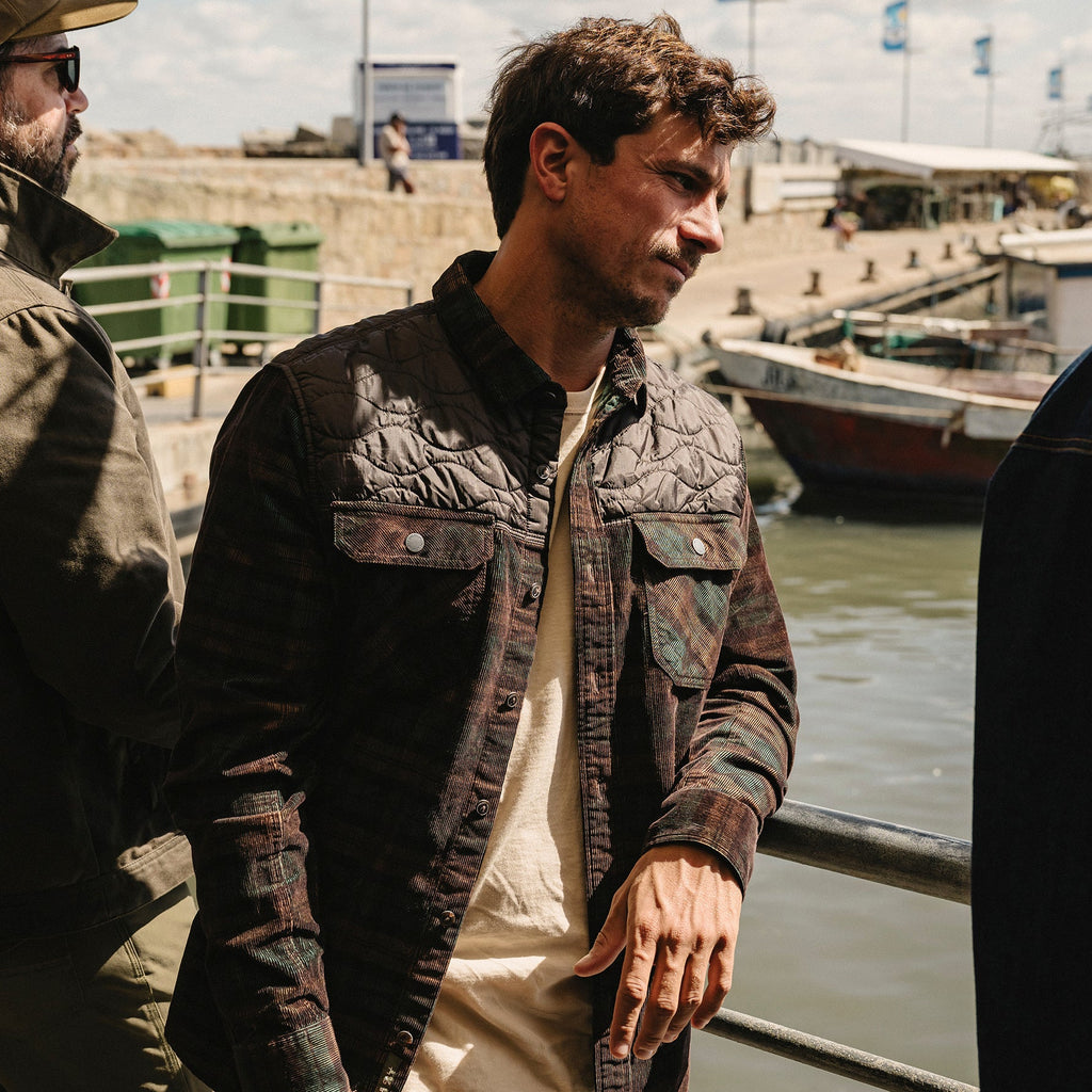 Quintana Quilted Flannel in earth