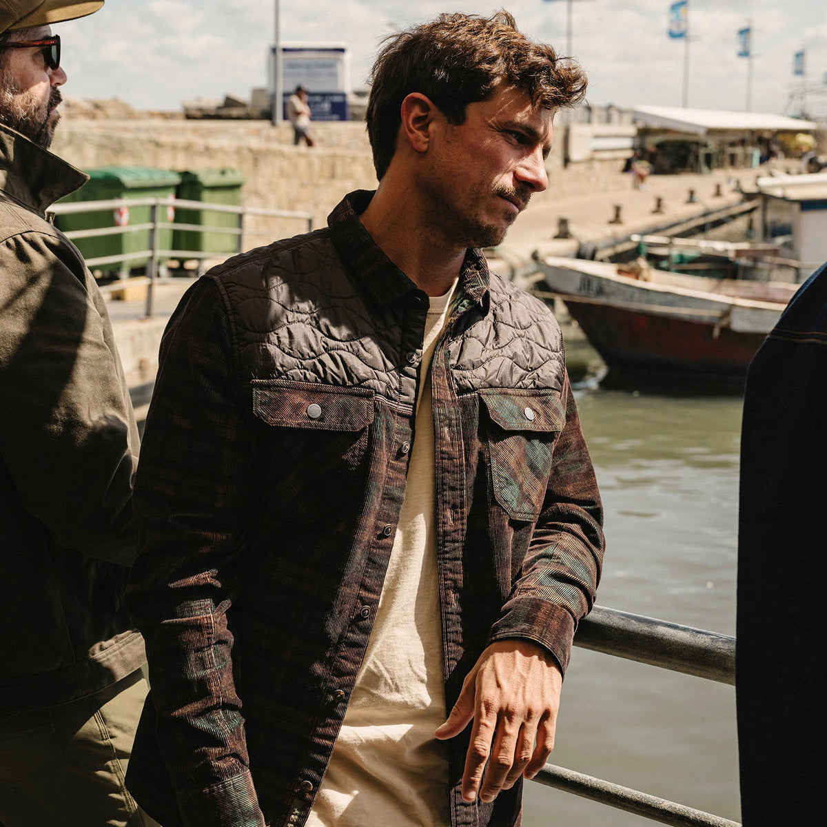 Quintana Quilted Flannel in earth