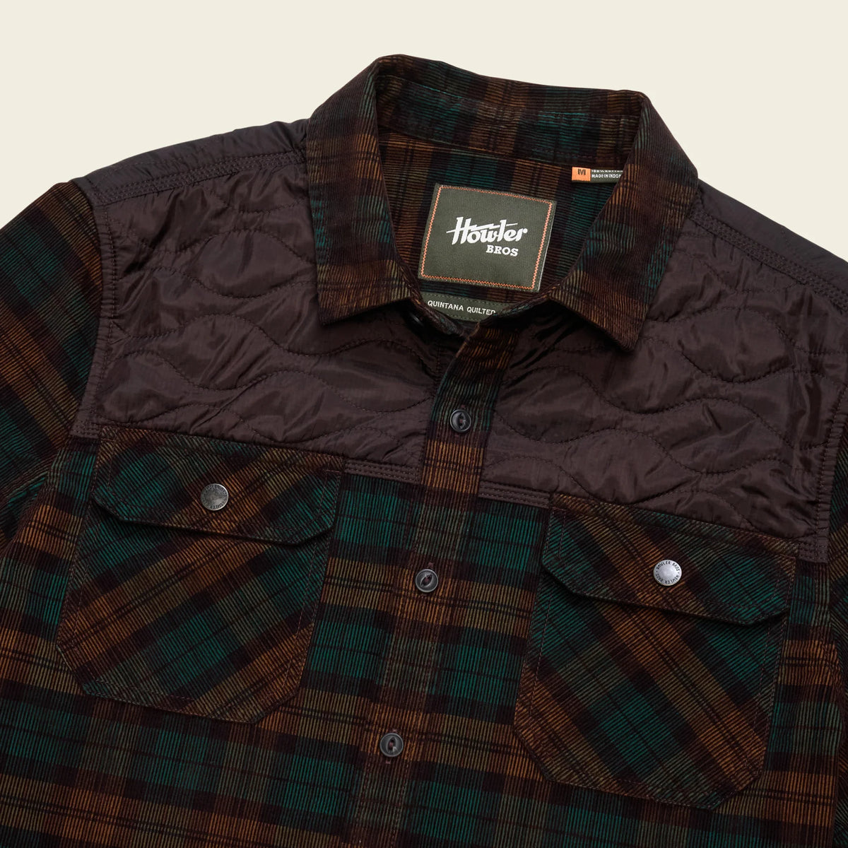 Quintana Quilted Flannel in earth