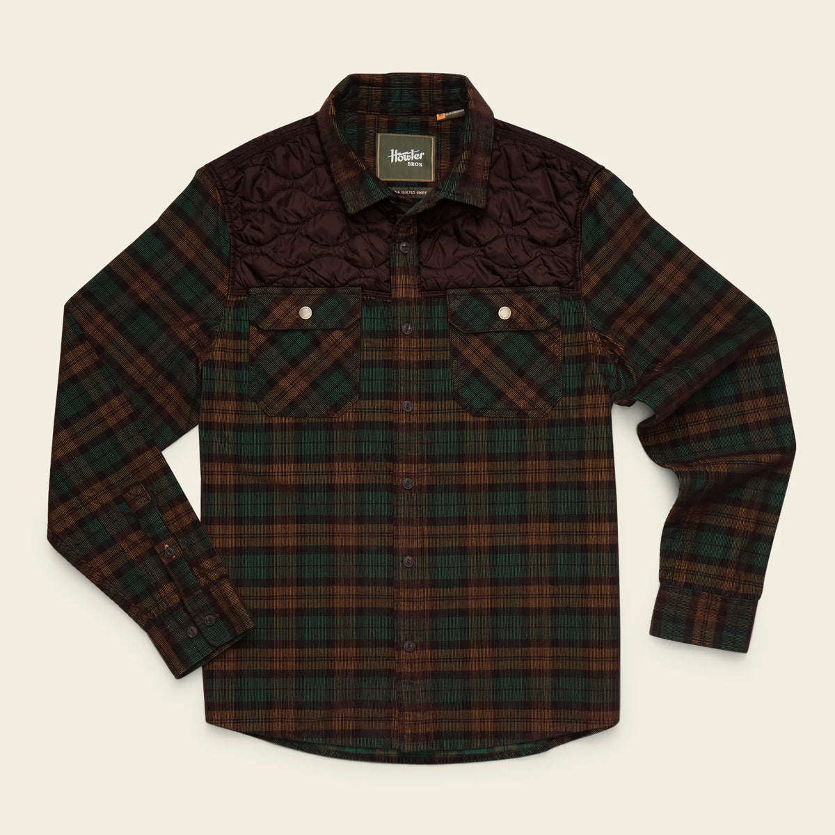 Quintana Quilted Flannel in earth