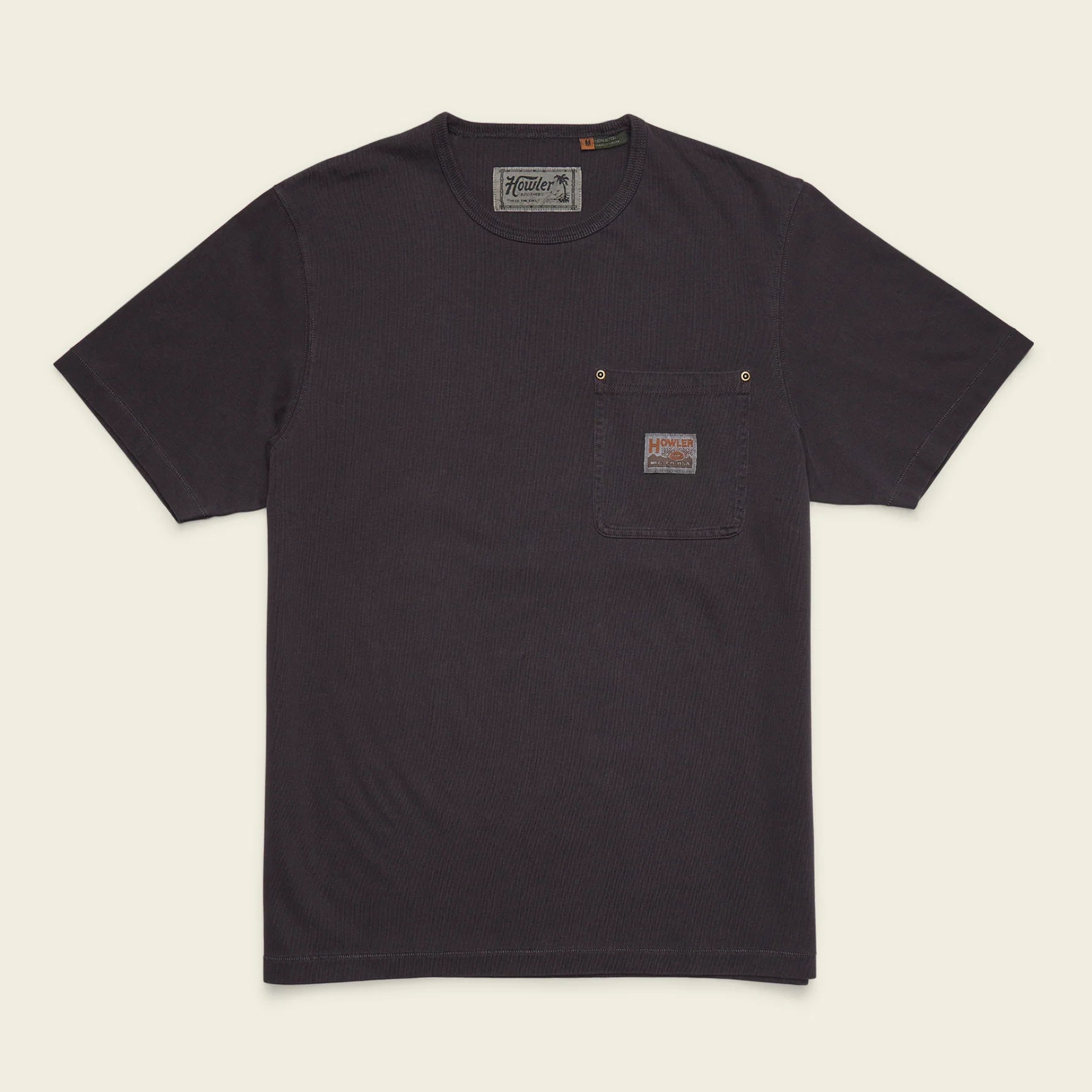 Navy blue t-shirt on a white background