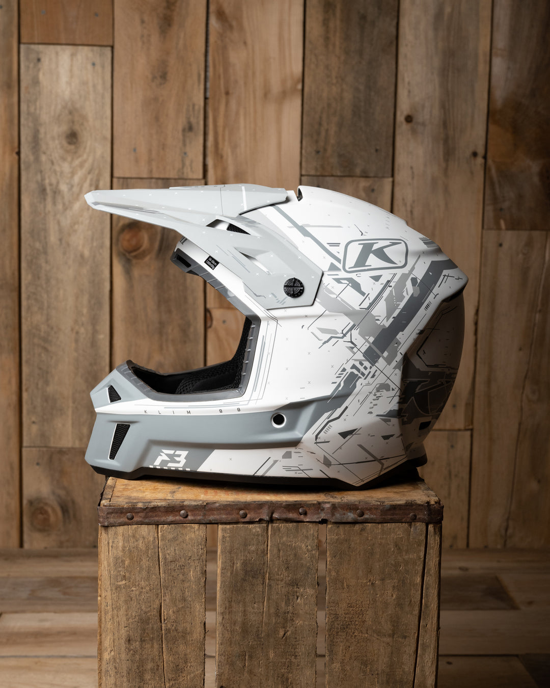 Klim F3 Helmet ECE (Non-Current) Recoil White