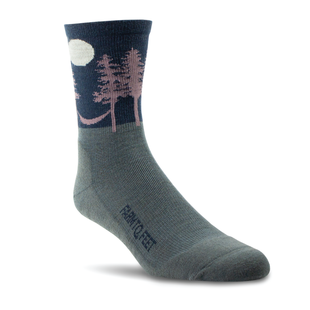 Farm to Feet Outdoor Trail Asheville LTC 3/4 Crew | Dark Shadow