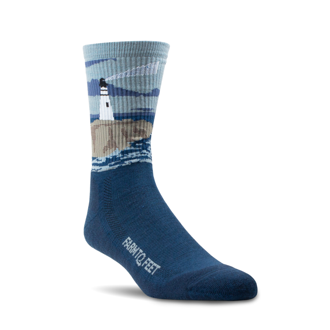 Farm to Feet Outdoor Trail Cape Light Targeted Cushion | Denim Blue