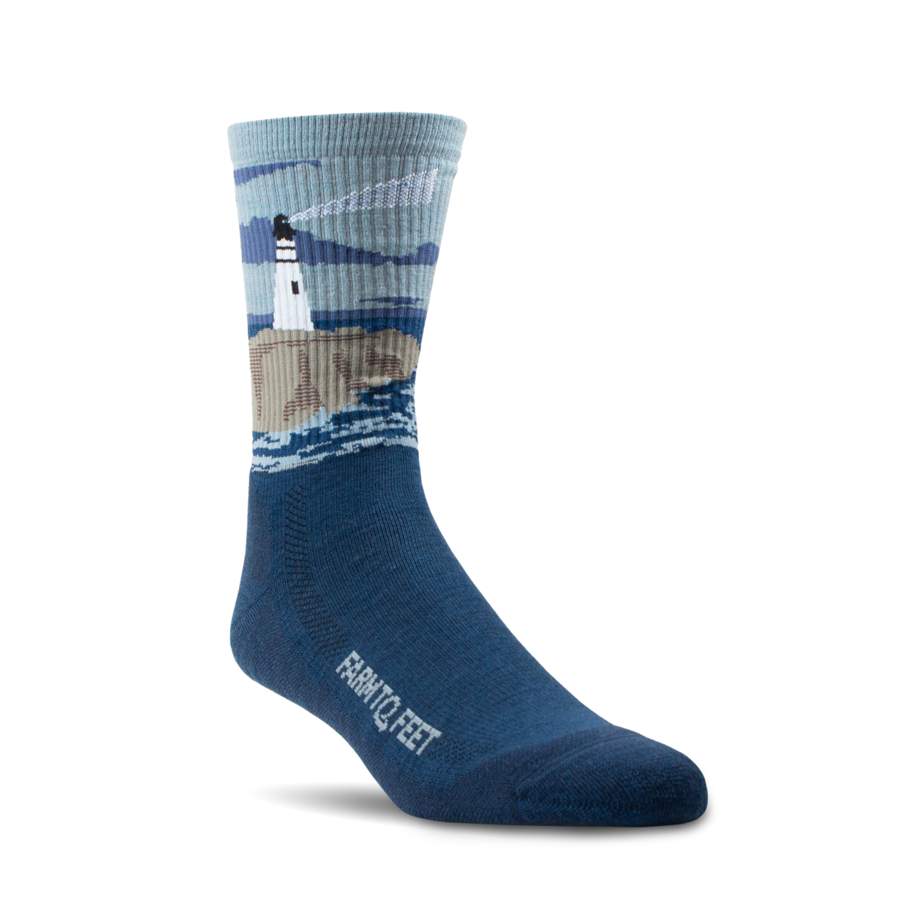 Farm to Feet Outdoor Trail Cape Light Targeted Cushion | Denim Blue