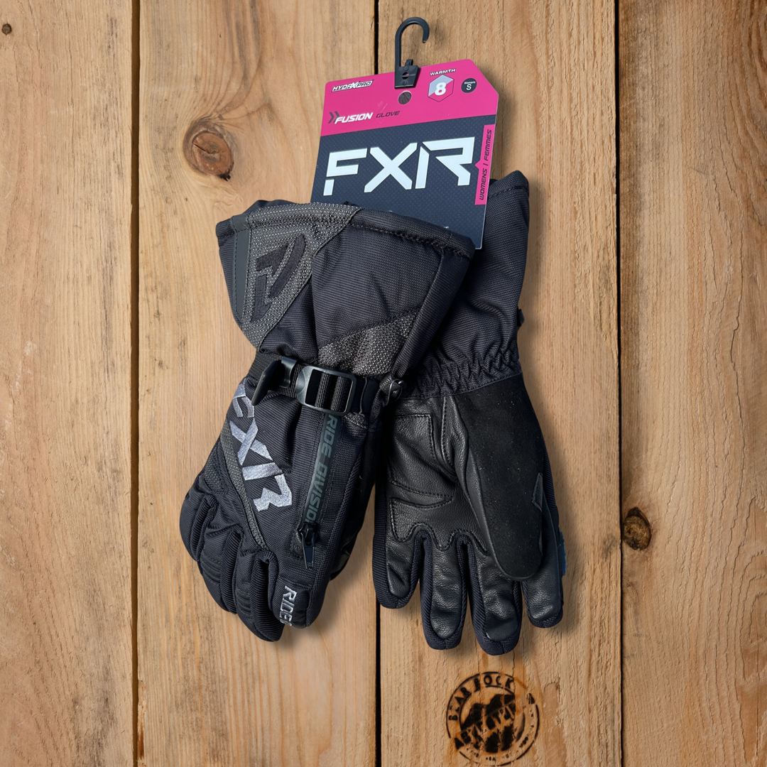 FXR Women's Fusion Glove Black Charcoal