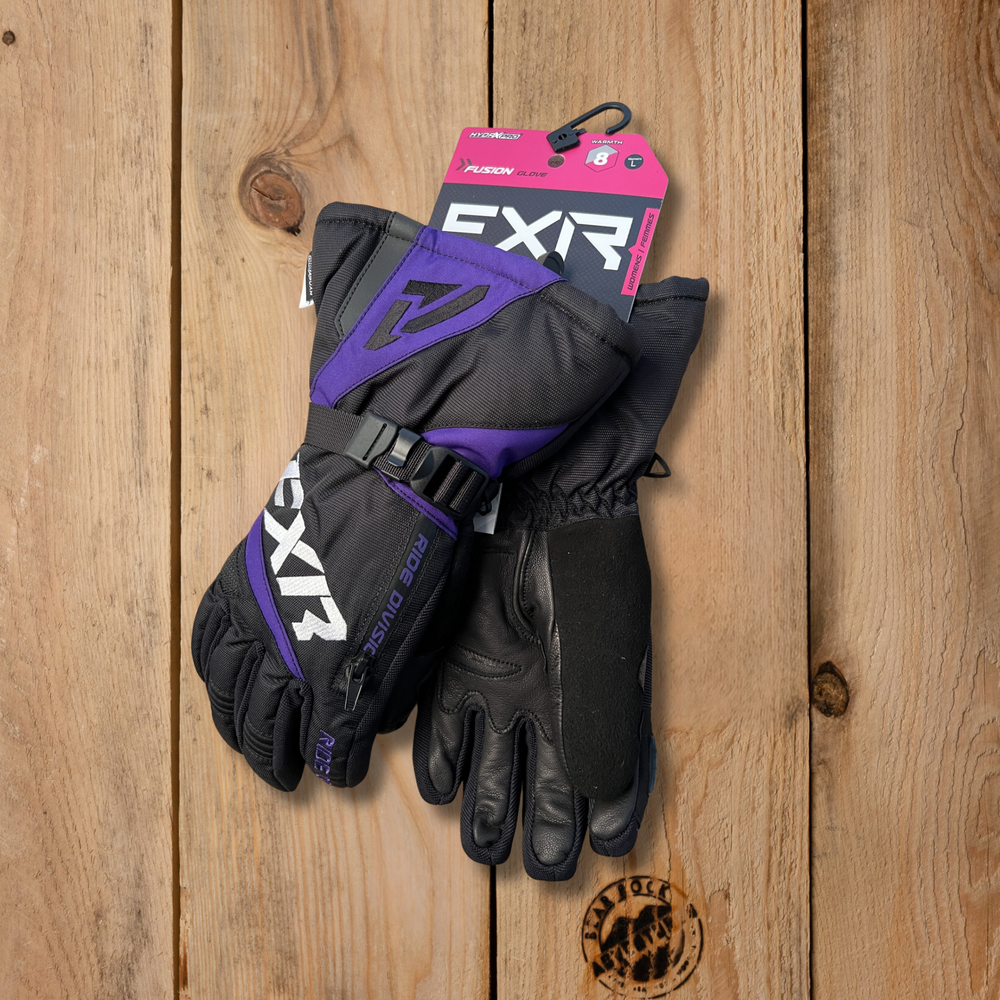 FXR Women's Fusion Glove Black Purple