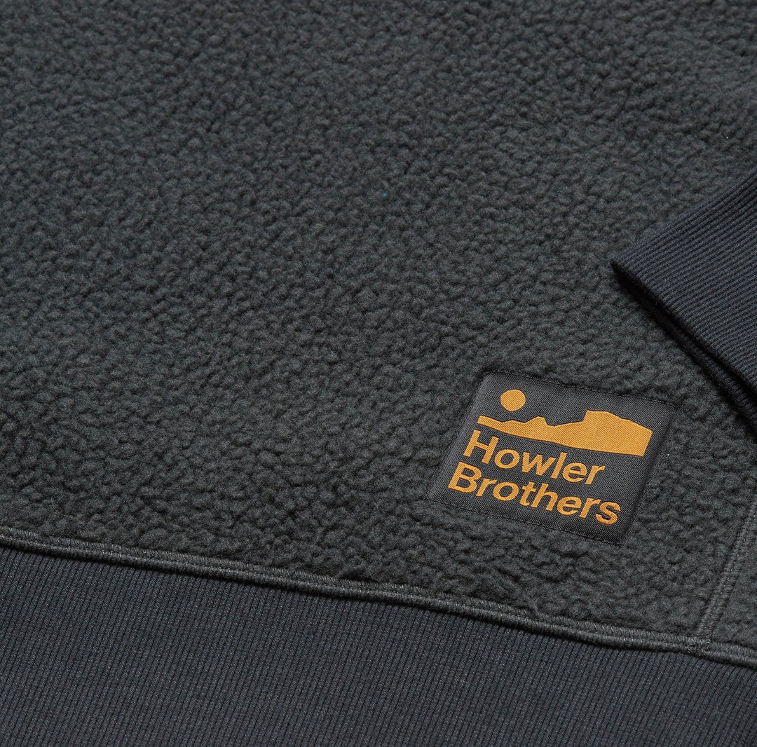 Howler Brothers Eleos Fleece Crewneck | Faded Black