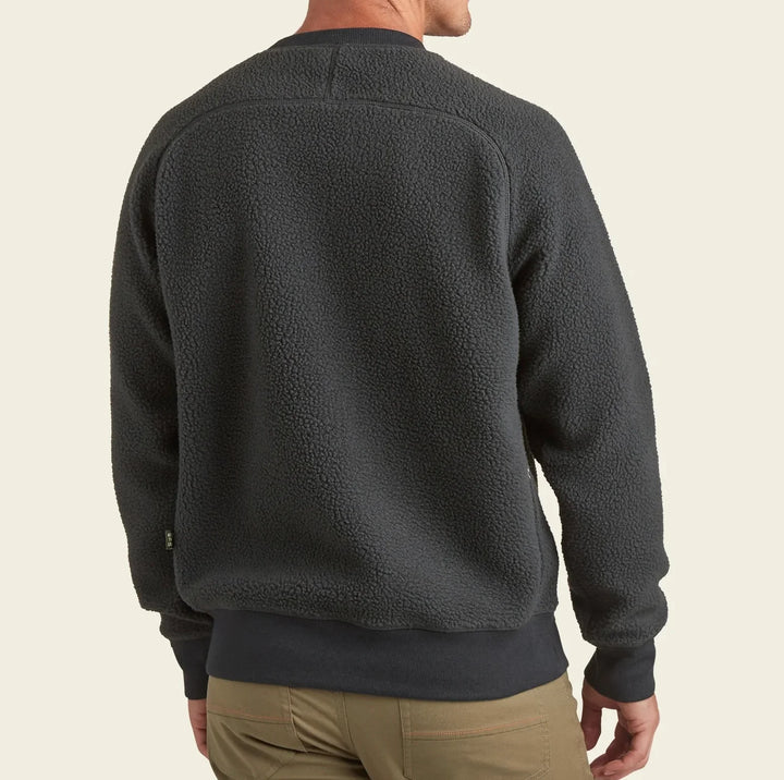 Howler Brothers Eleos Fleece Crewneck | Faded Black