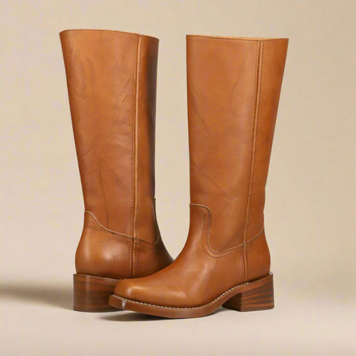 Frye Women's Campus 14L Wide Calf Boot | Saddle
