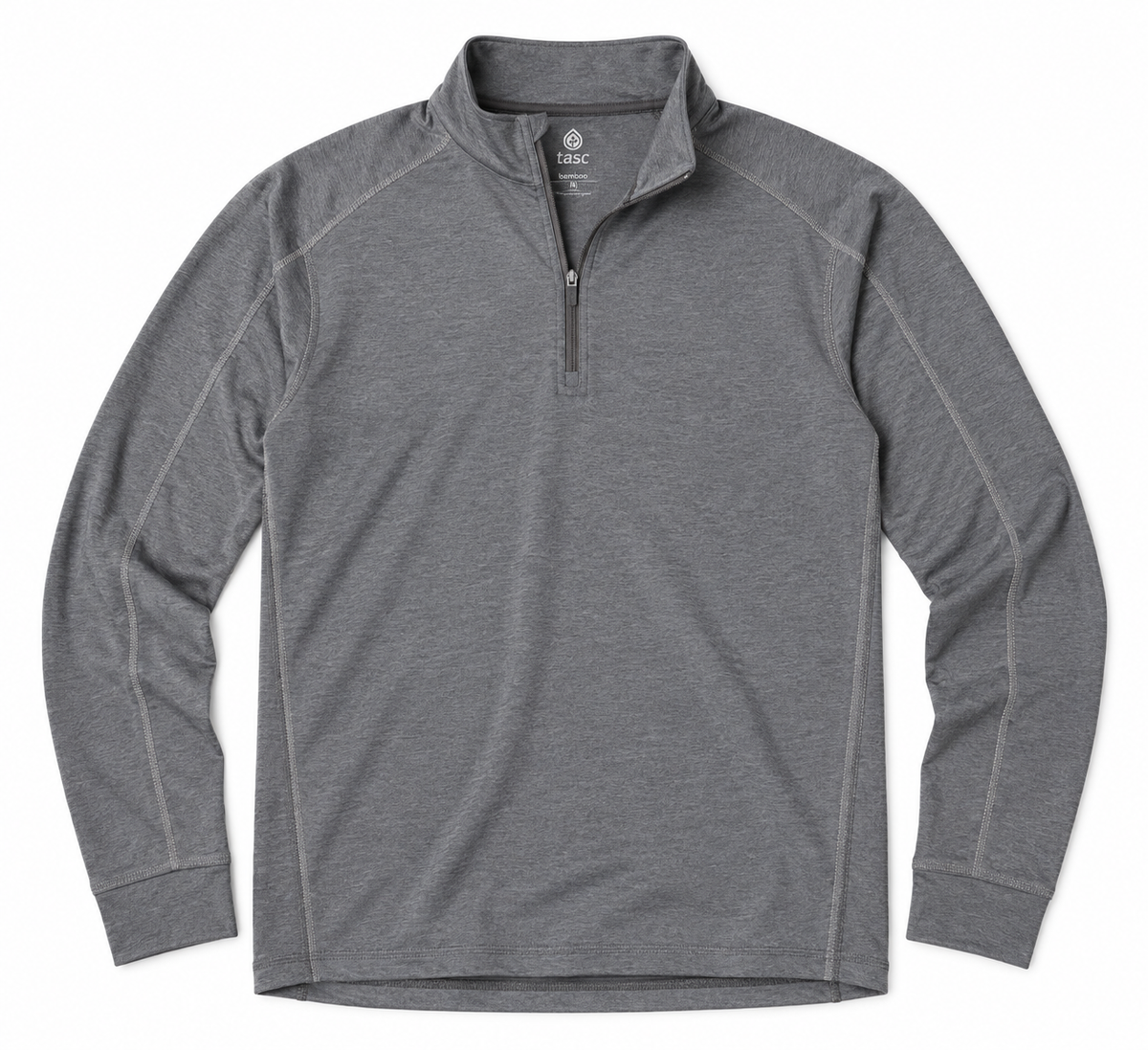 Carrollton 1/4 Zip | Black Htr/H. Gray 