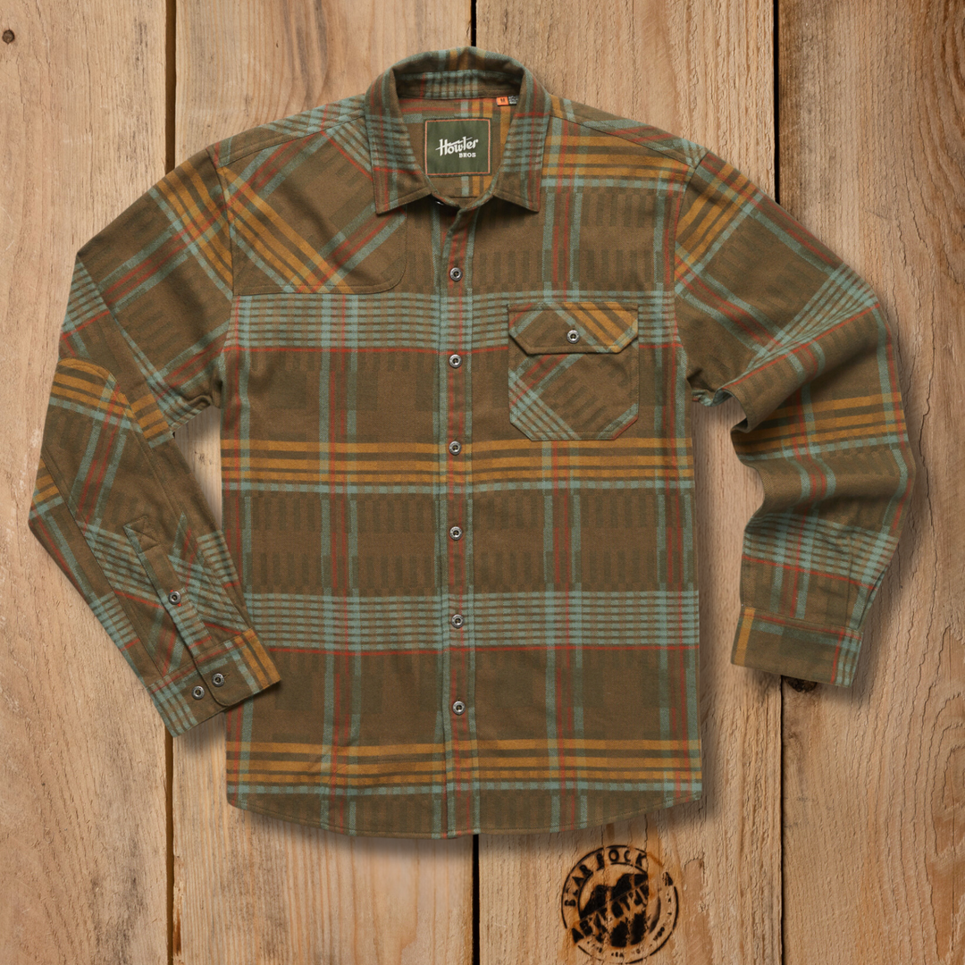 Howler Bros Harker's Flannel Conor Plaid Forage