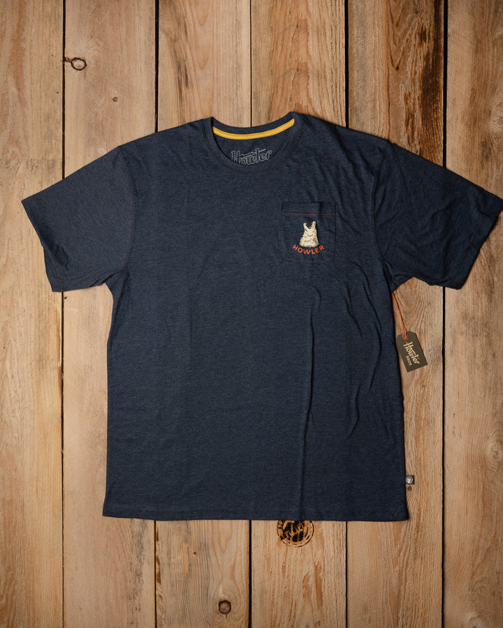 Howler Bros Select Pocket T Coyote Navy Heather